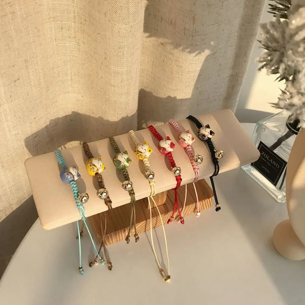 Bracelet Porte-Bonheur Maneki-Neko en Céramique – Image 2