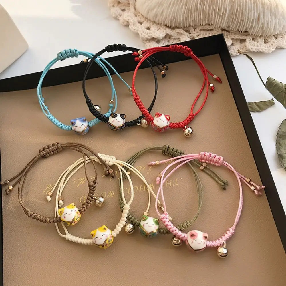 Bracelet Porte-Bonheur Maneki-Neko en Céramique – Image 4