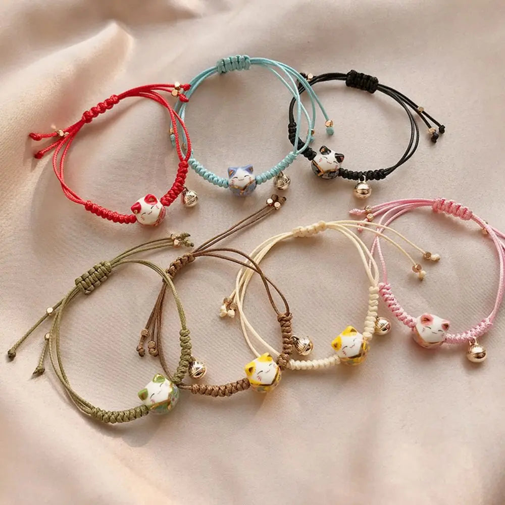 Bracelet Porte-Bonheur Maneki-Neko en Céramique – Image 5