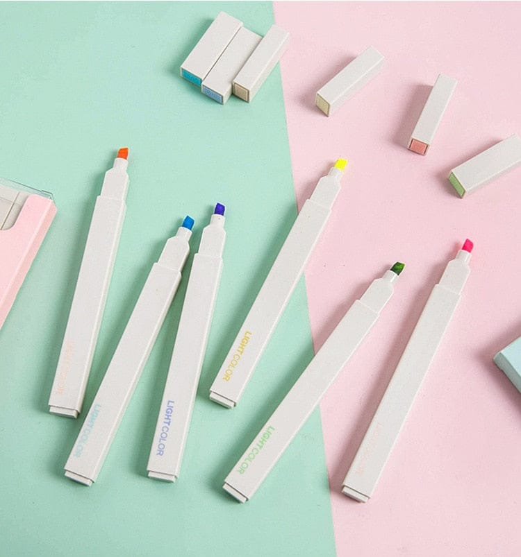Surligneurs Pastels Doux pour les Yeux Lot de 6 – Image 7