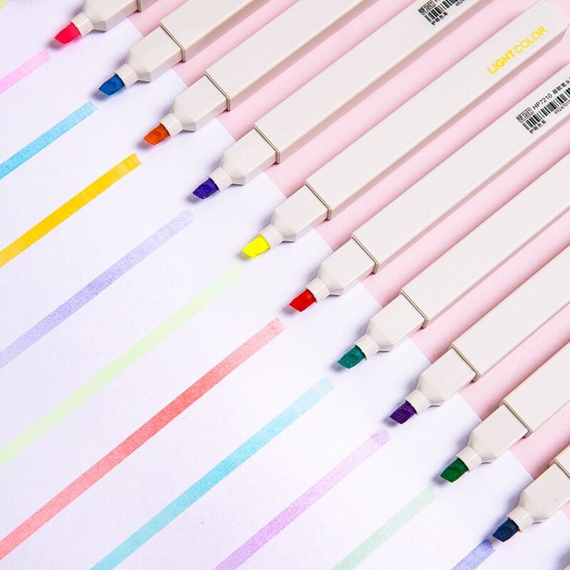 Surligneurs Pastels Doux pour les Yeux Lot de 6 – Image 8