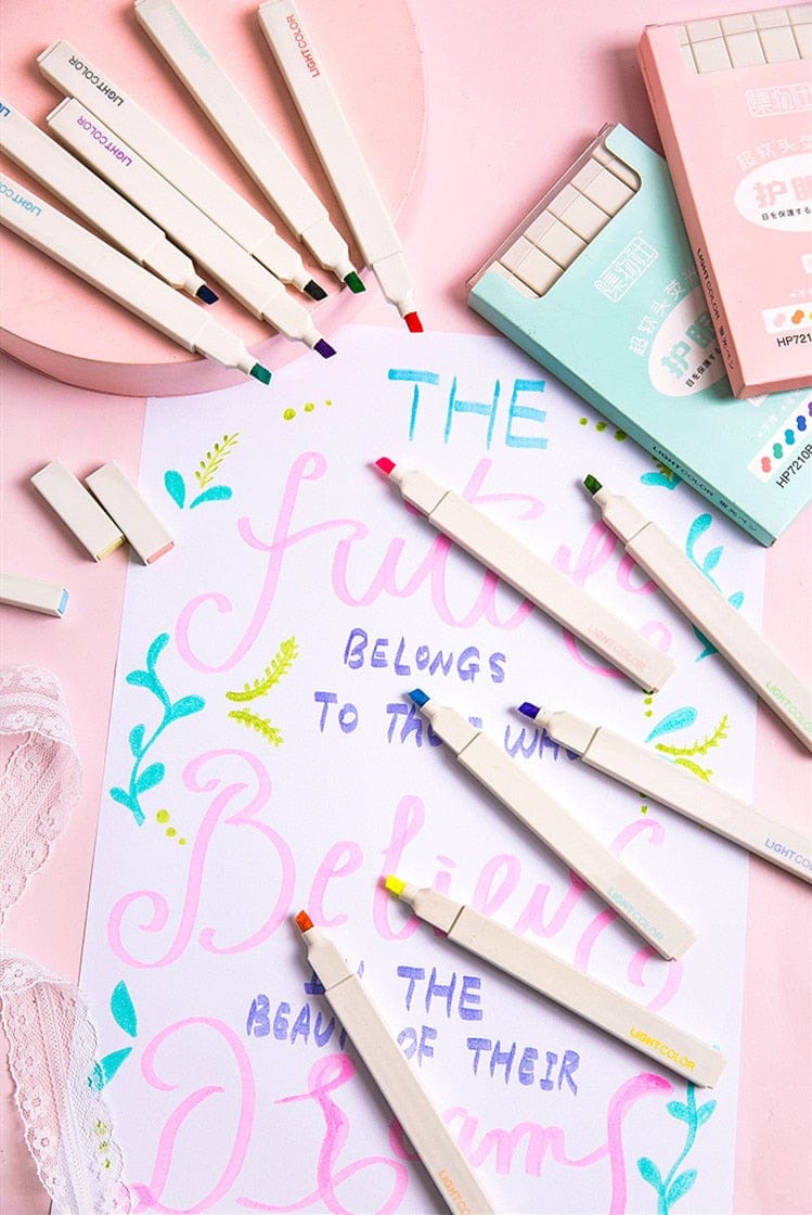 Surligneurs Pastels Doux pour les Yeux Lot de 6 – Image 10