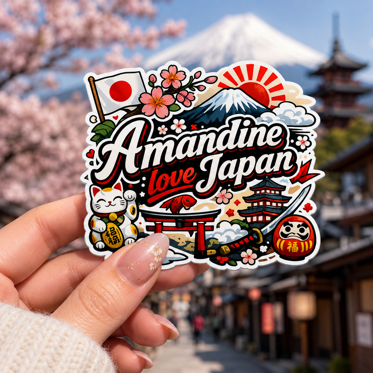 Sticker Prénom personnalisé Thème Japon – Image 2
