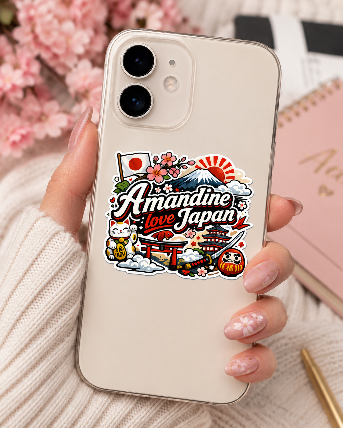 Sticker Prénom personnalisé Thème Japon – Image 3