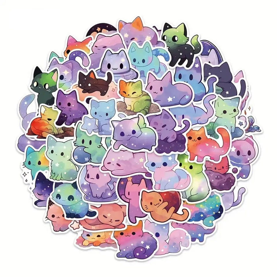 Stickers Chats Galaxie, Lot de 20 Pièces – Image 5