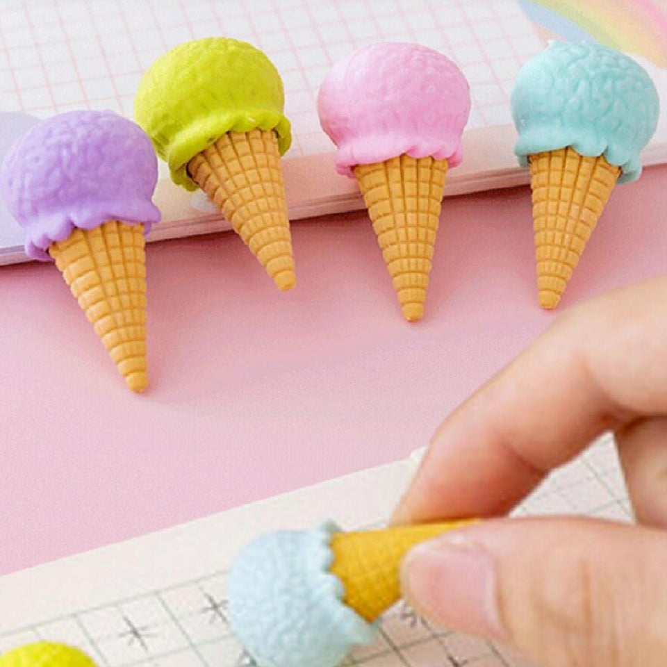 Lot de 4 Gommes Glacées Colorées – Image 2