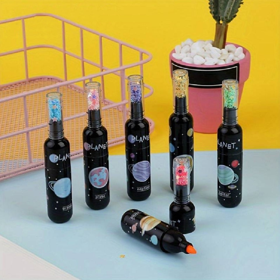 Lot de 6 Surligneurs Bouteille Colorés – Image 3