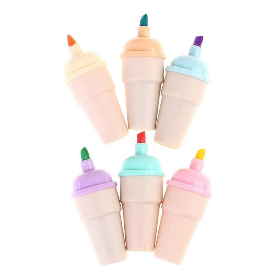 Lot de 6 Surligneurs en Forme de Cornet de Glace – Image 3
