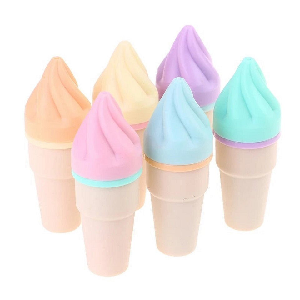 Lot de 6 Surligneurs en Forme de Cornet de Glace – Image 2