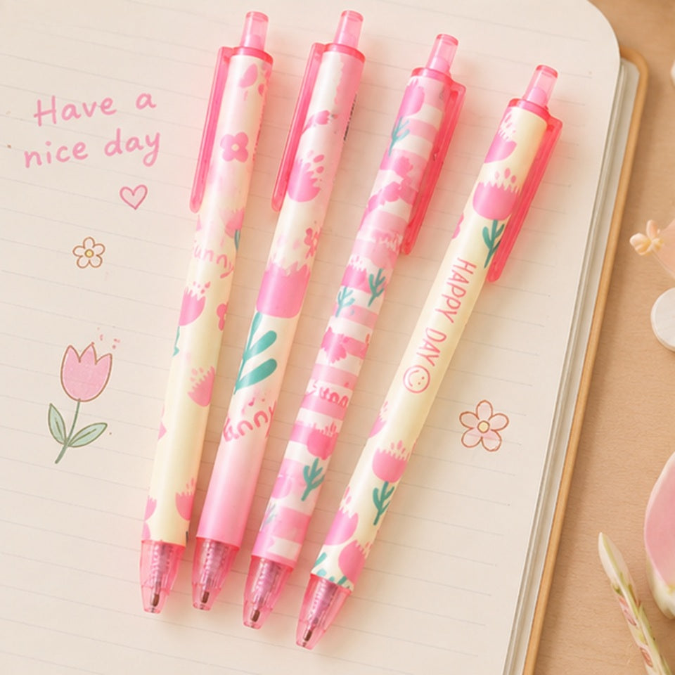Stylo à Tulipes Roses – Image 4