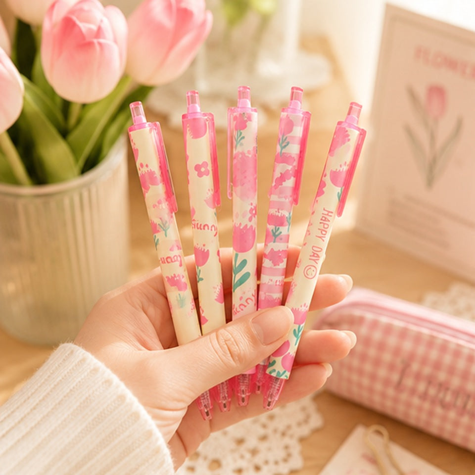 Stylo à Tulipes Roses – Image 3