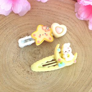 Barrettes Lapin étoilées pour Cheveux