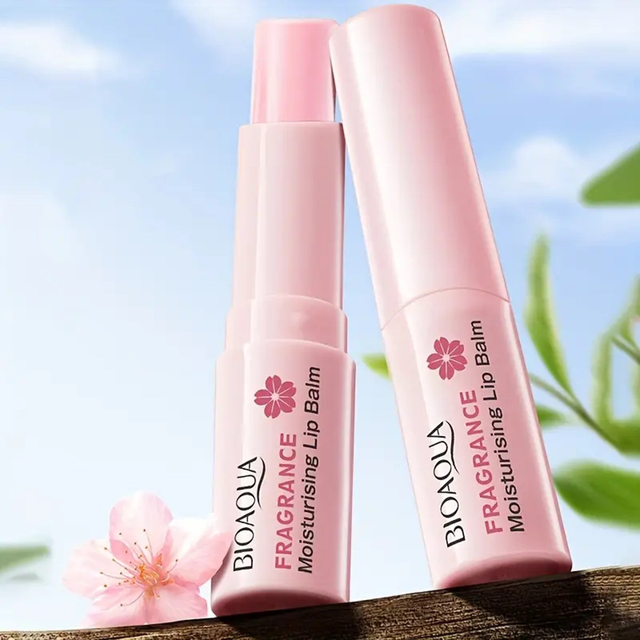 Baume à Lèvres Rose Pâle Hydratant Floral – Image 2