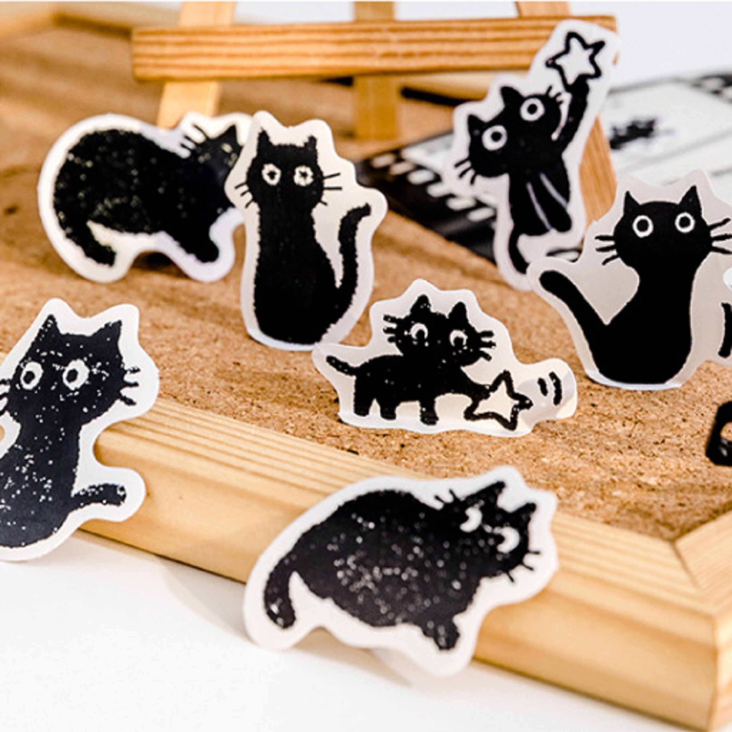 Boîte de Stickers Chats Noirs – Image 2
