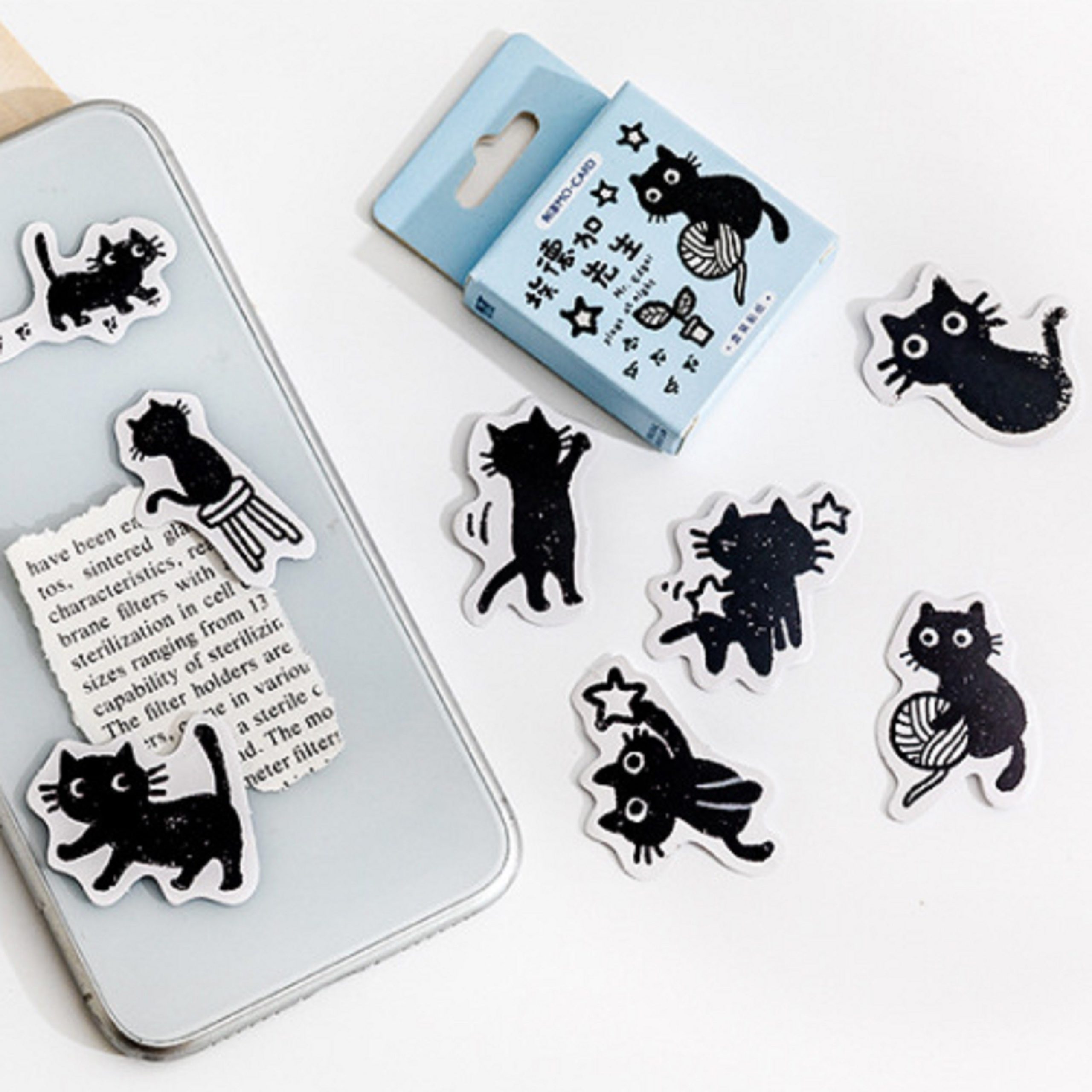Boîte de Stickers Chats Noirs – Image 3
