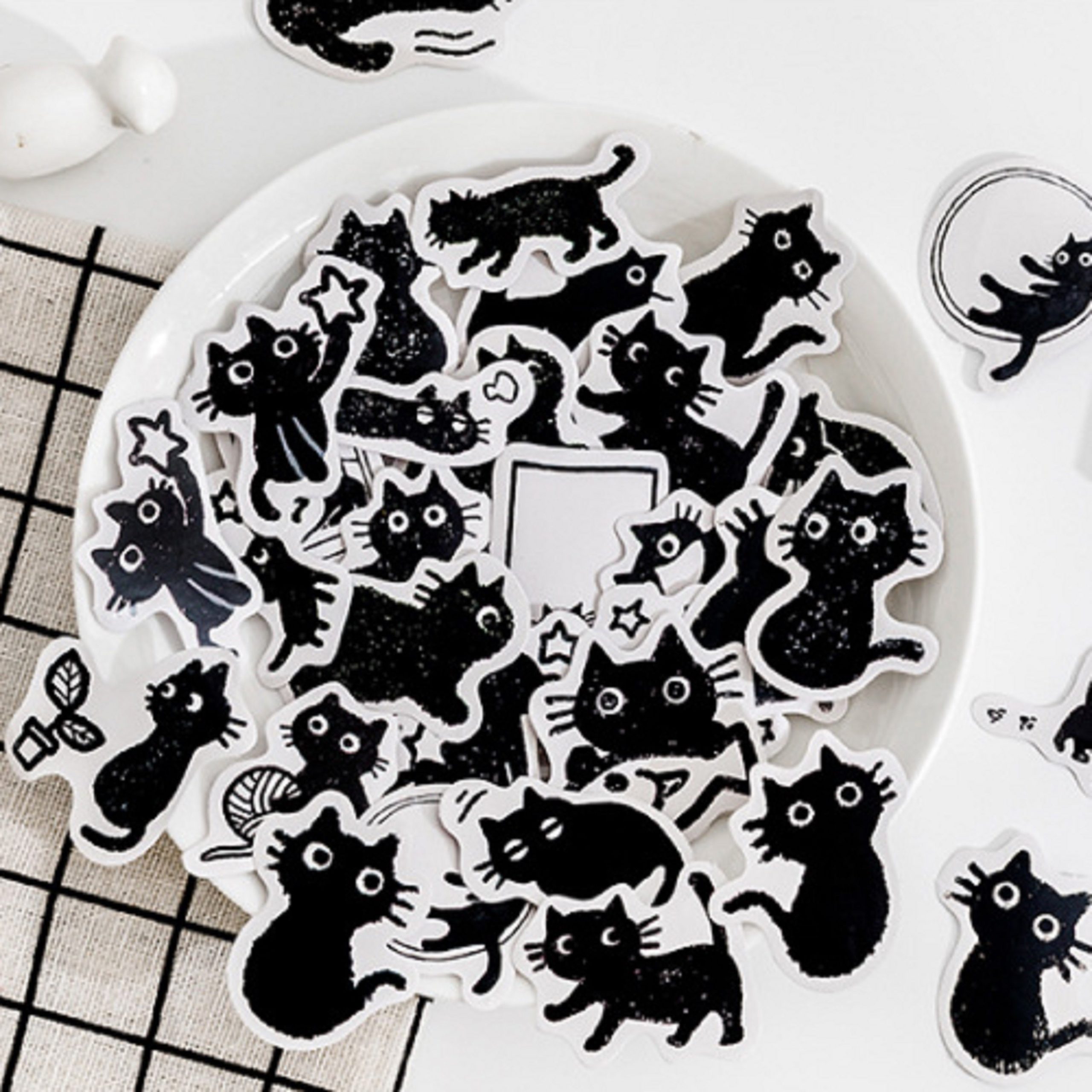 Boîte de Stickers Chats Noirs – Image 5