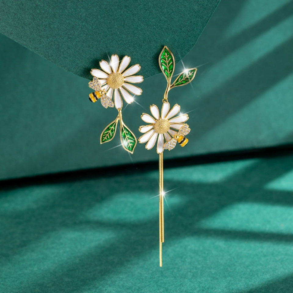 Boucles d'Oreilles en Forme d'Abeille – Image 2