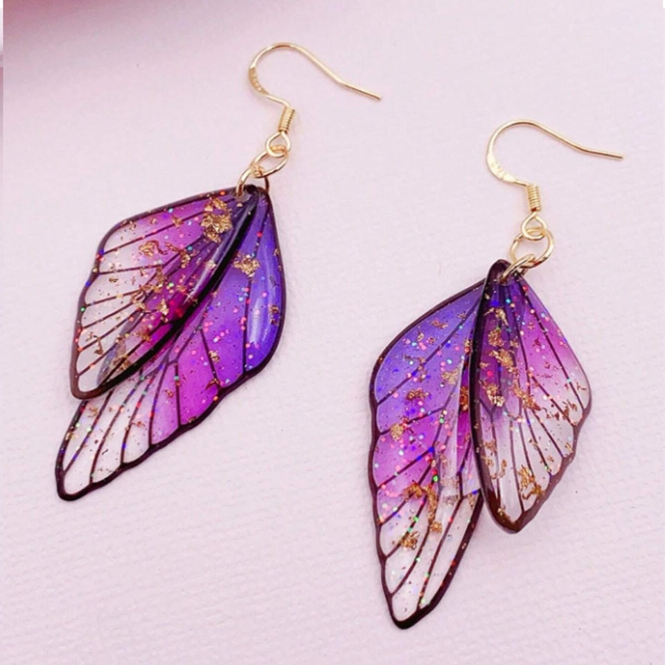 Boucles d'Oreilles Ailes de Fées Argent – Image 3