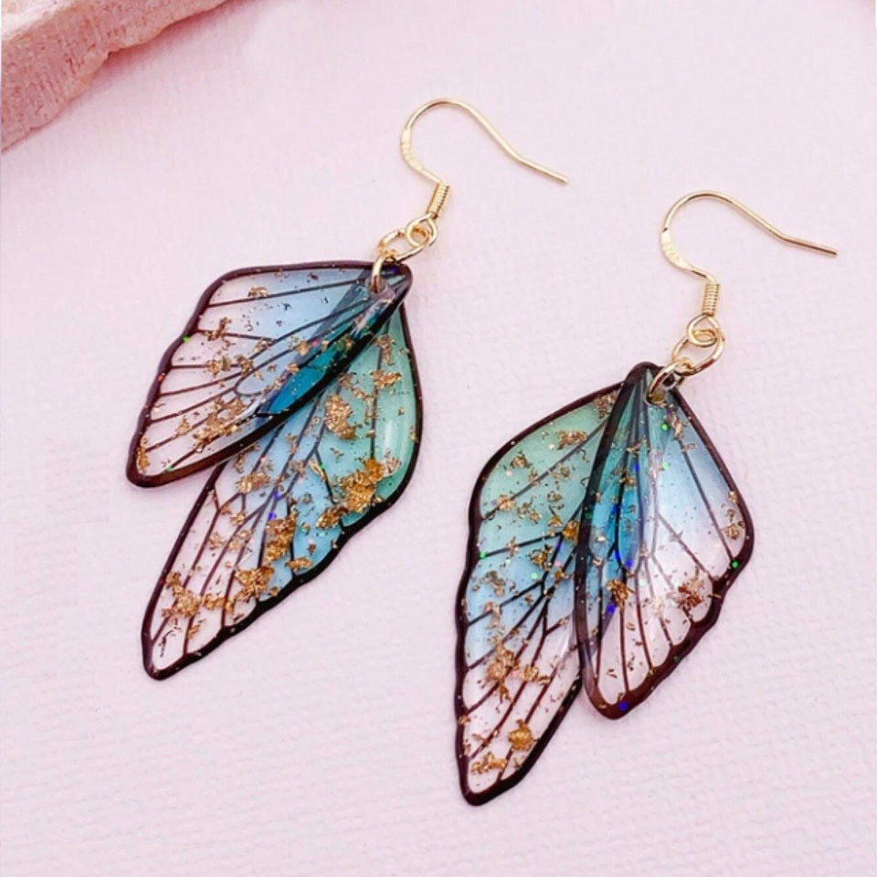 Boucles d'Oreilles Ailes de Fées Argent – Image 4