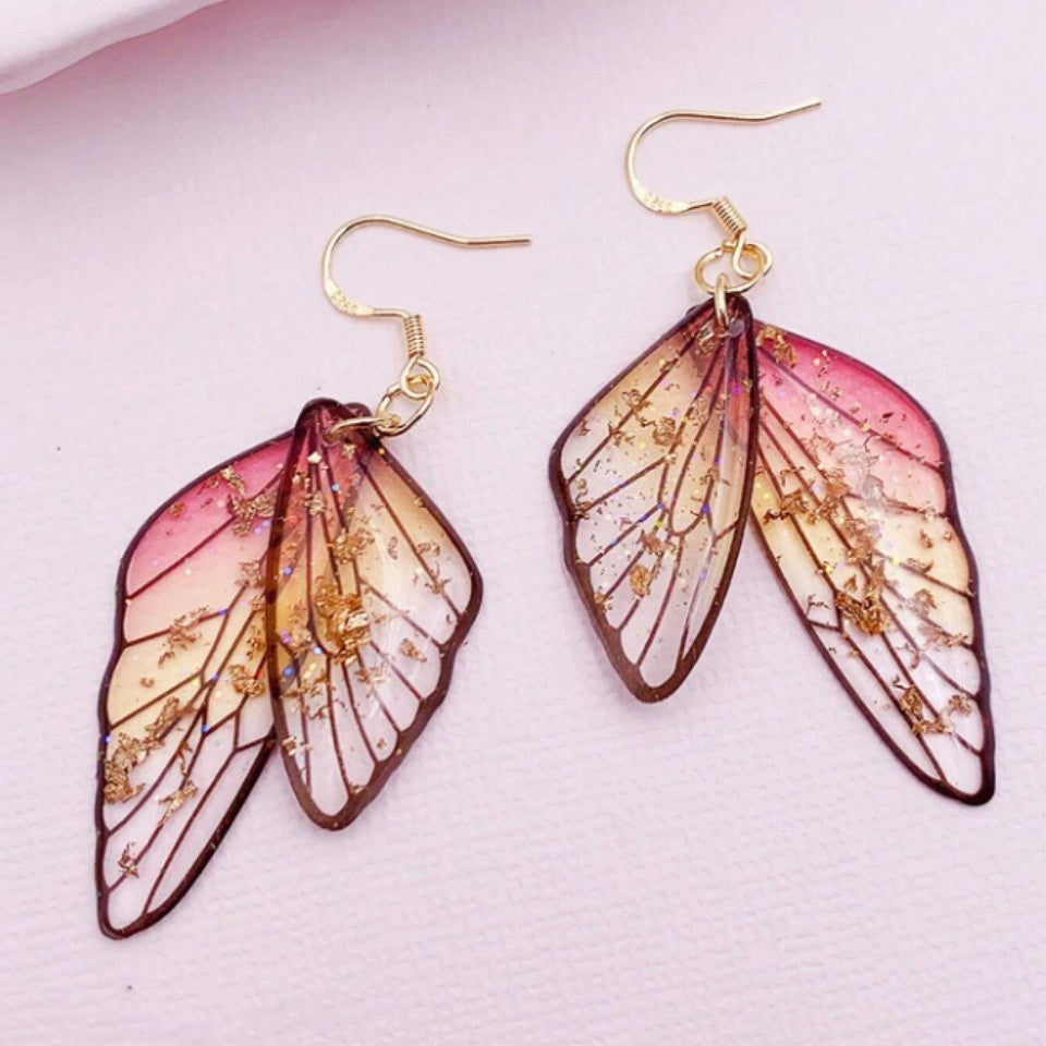 Boucles d'Oreilles Ailes de Fées Argent – Image 2