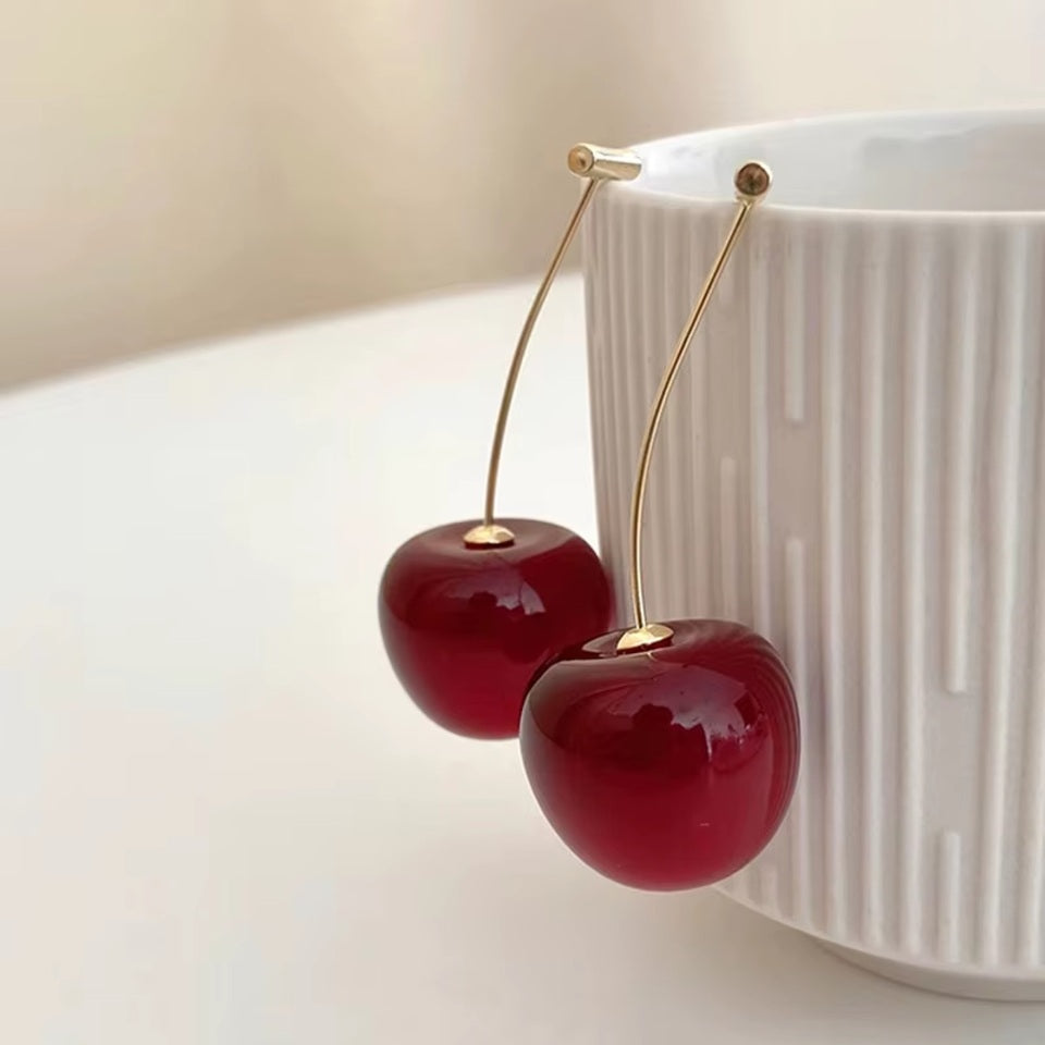 Boucles d'Oreilles Cerises Promo. – Image 2