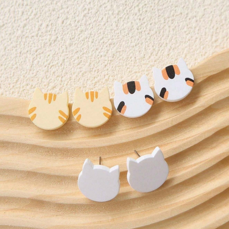 Boucles d'Oreilles Chat Élégantes – Image 2