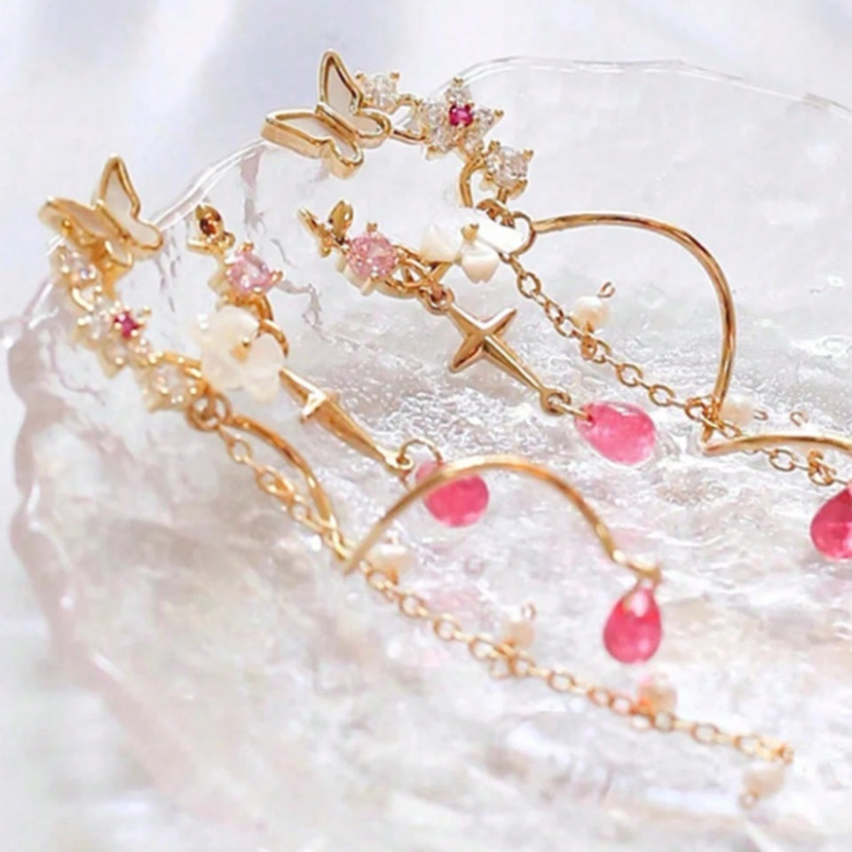 Boucles d'Oreilles Tourbillon Floral – Image 2