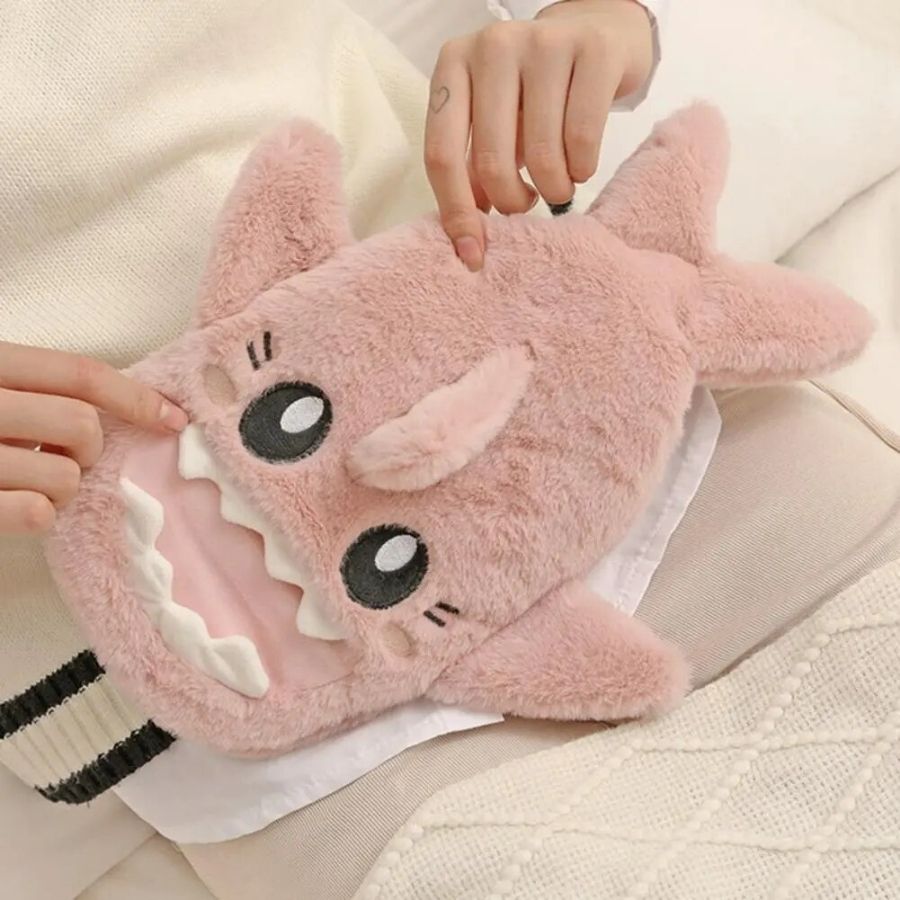 Bouillotte en Peluche Requin Bleu Mignon – Image 7