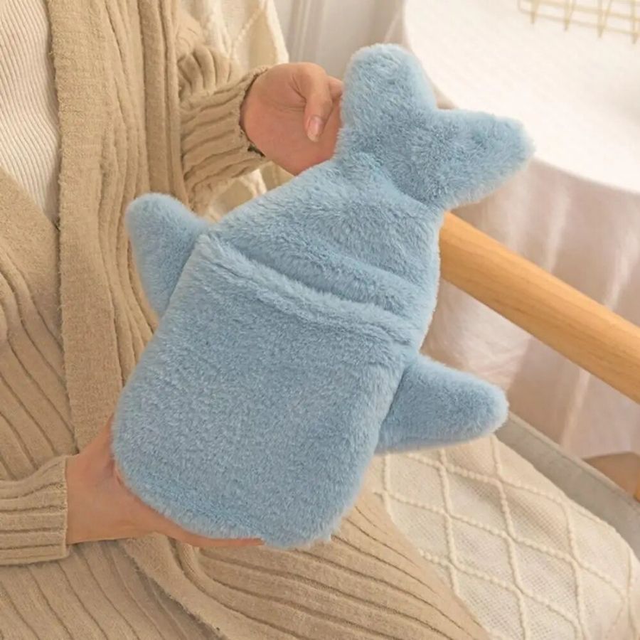 Bouillotte en Peluche Requin Bleu Mignon – Image 5