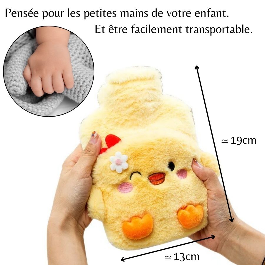 Bouillotte en Peluche Poussin Jaune – Image 14