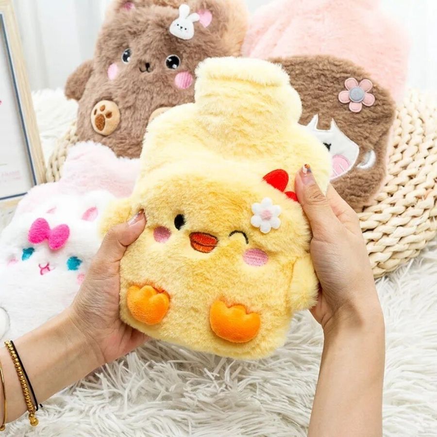Bouillotte en Peluche Poussin Jaune – Image 8