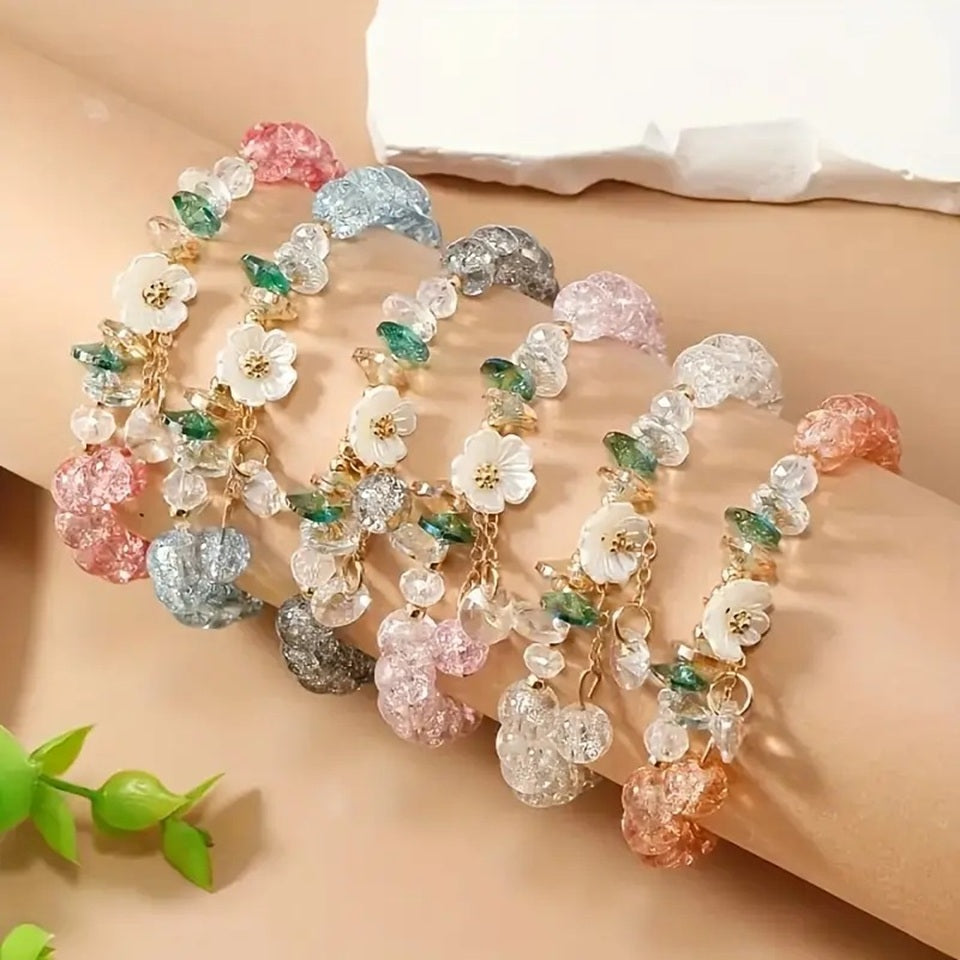 Bracelet de Perles en Fleur de Sakura – Image 2