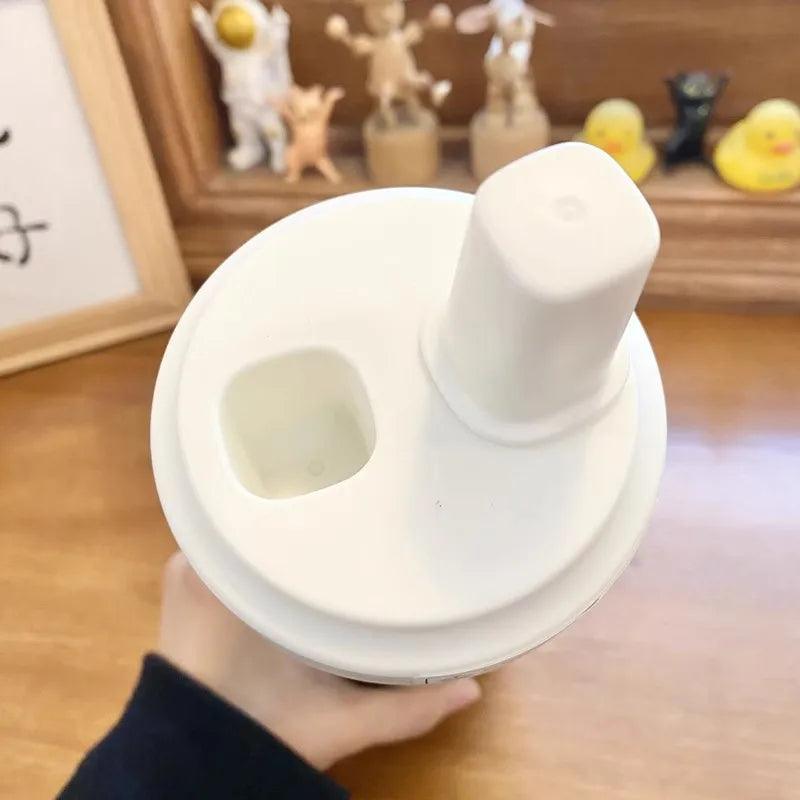 Gourde Isotherme Crème avec Motifs de Chats Kawaii – Image 4
