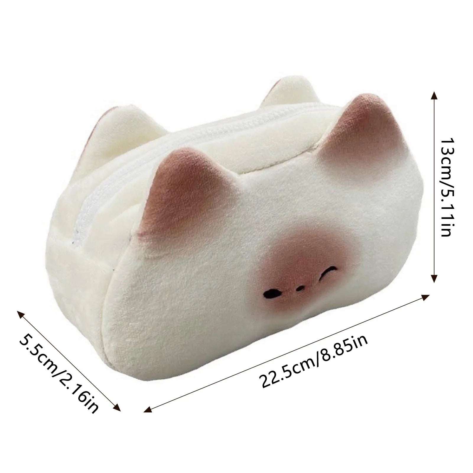 Trousse en Peluche Chat Toast Kawaii – Image 6