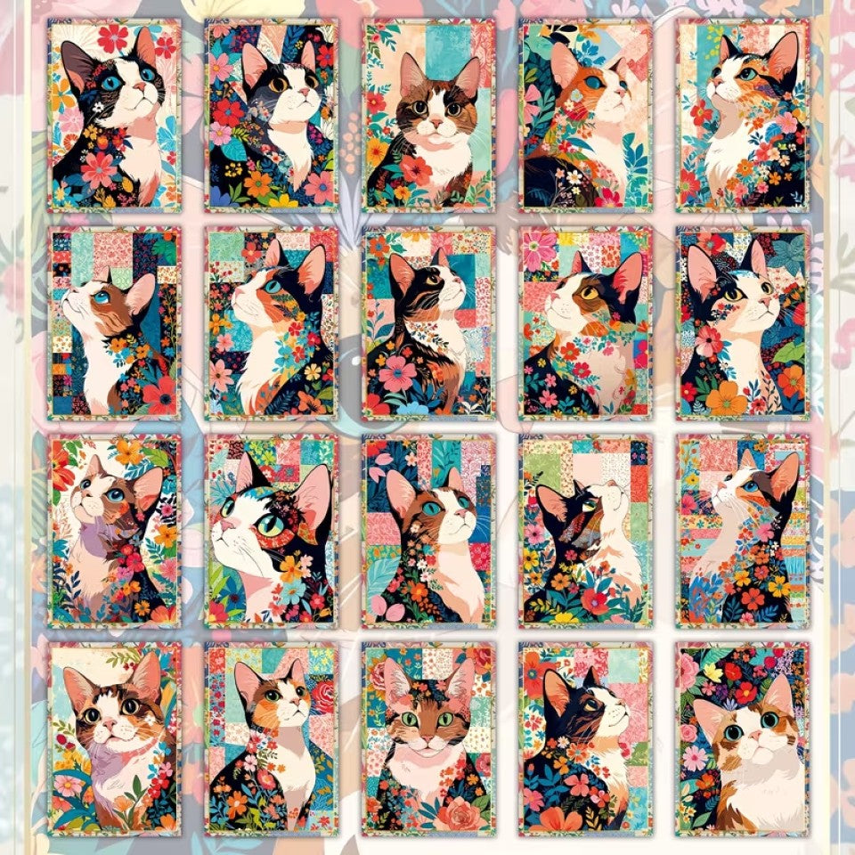 Carte Postale aux Chats en Fleurs – Image 4