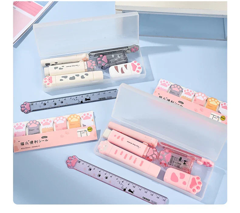 Set de Papeterie Kawaii à Motifs Pattes de Chat – Image 15