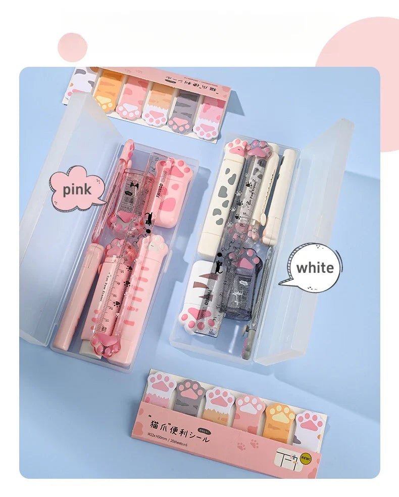 Set de Papeterie Kawaii à Motifs Pattes de Chat – Image 10