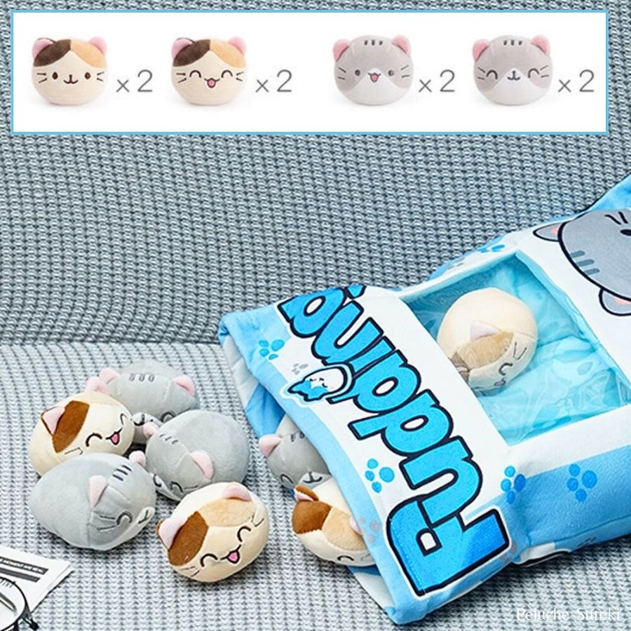 Peluche Sac de Chatons Pudding Doux – Image 3