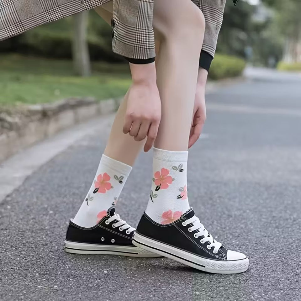 Chaussettes à Motif Fleur d'Hibiscus – Image 6