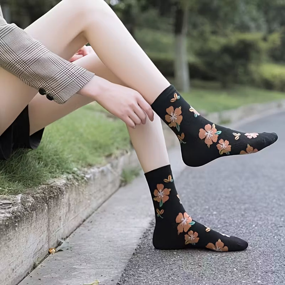 Chaussettes à Motif Fleur d'Hibiscus – Image 4