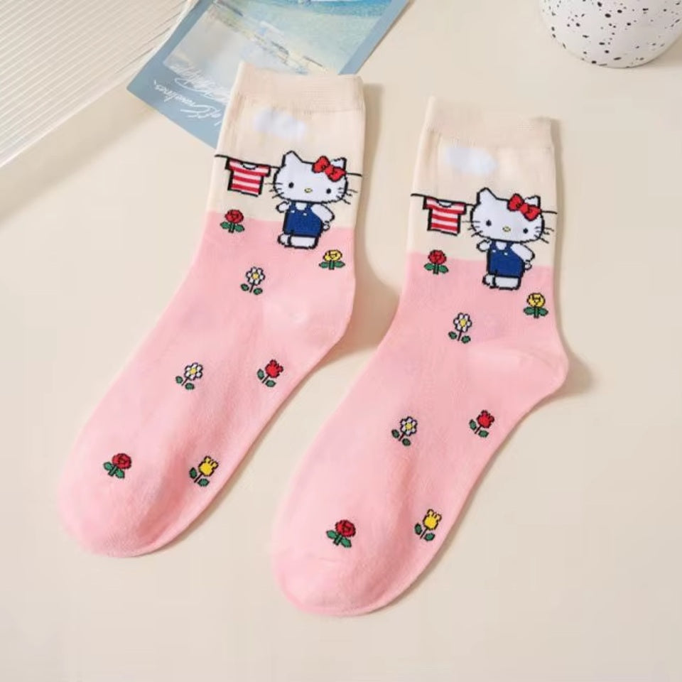 Chaussettes Cartoon Kawaii Sanrio Multicolores – Image 7
