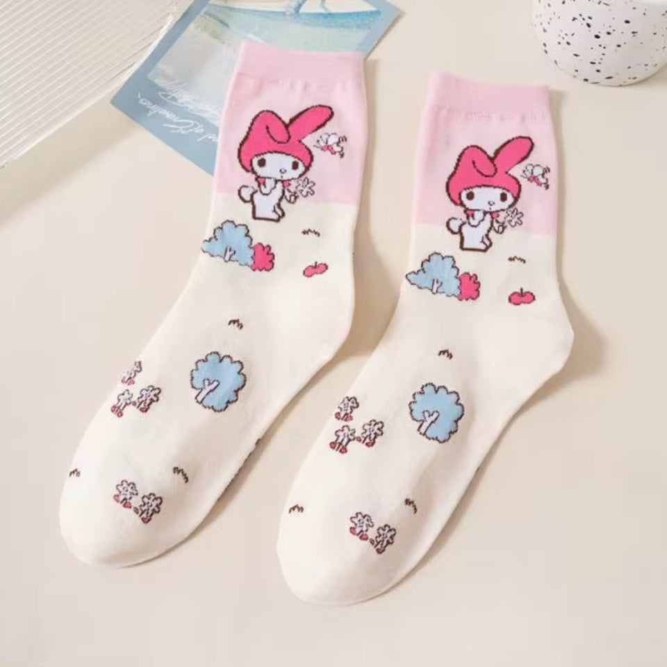 Chaussettes Cartoon Kawaii Sanrio Multicolores – Image 8