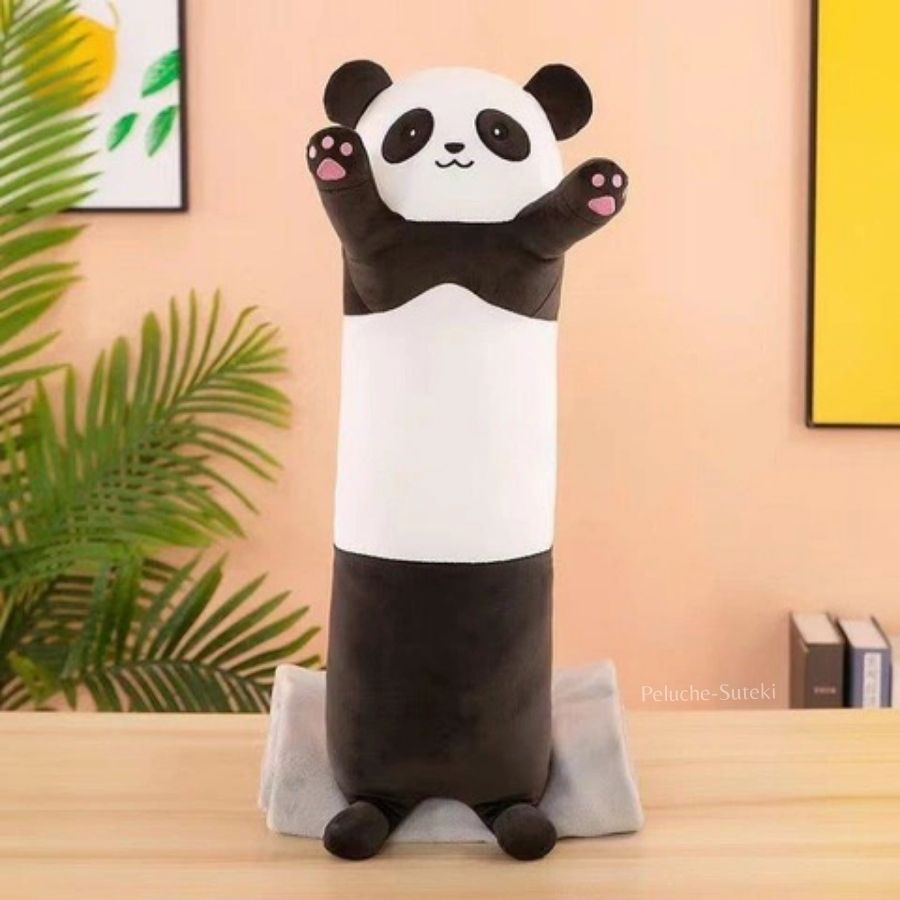 Peluche Panda Traversin à Pattes Roses – Image 5