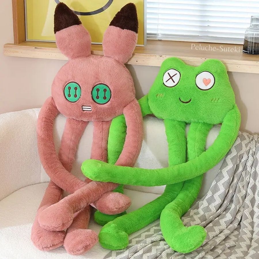 Peluche Créature Rose Poudré à Longues Pattes – Image 4