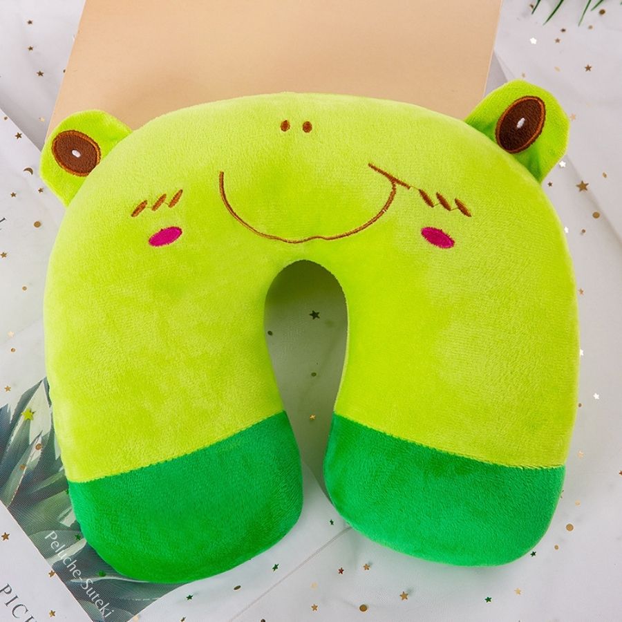 Oreiller de Cou en Peluche Grenouille Verte – Image 6