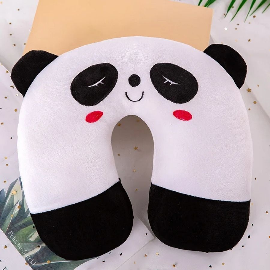 Coussin de Nuque en Peluche Panda Souriant – Image 6