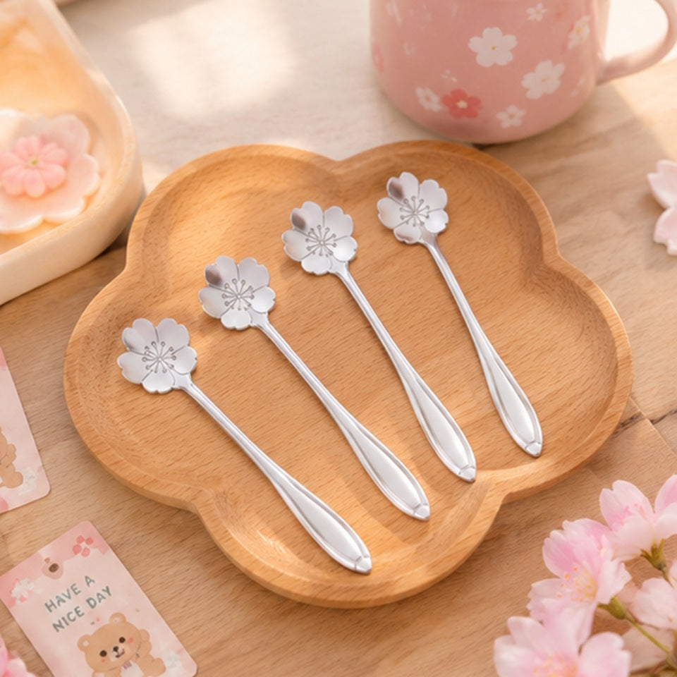 Cuillères en Forme de Sakura, Lot de 2 – Image 4