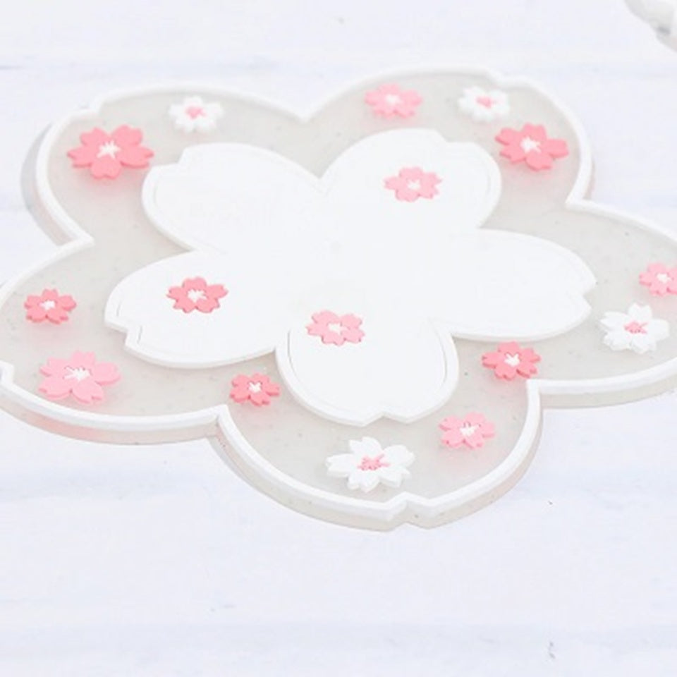 Dessous de Verre Fleur de Sakura Blanc – Image 2