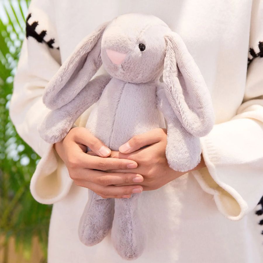 Peluche Lapin Gris Menthe à Oreilles Tombantes – Image 4