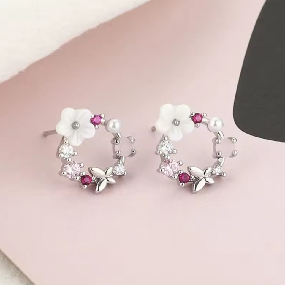 Ensemble de Bijoux Ronde Enchantée avec Collier et Boucles d'Oreilles – Image 3